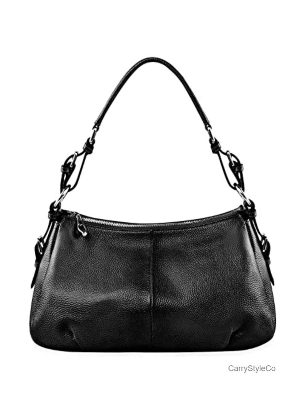 Genuine Leather Hobo Bag Top Handle Shoulder Women Purse Medium